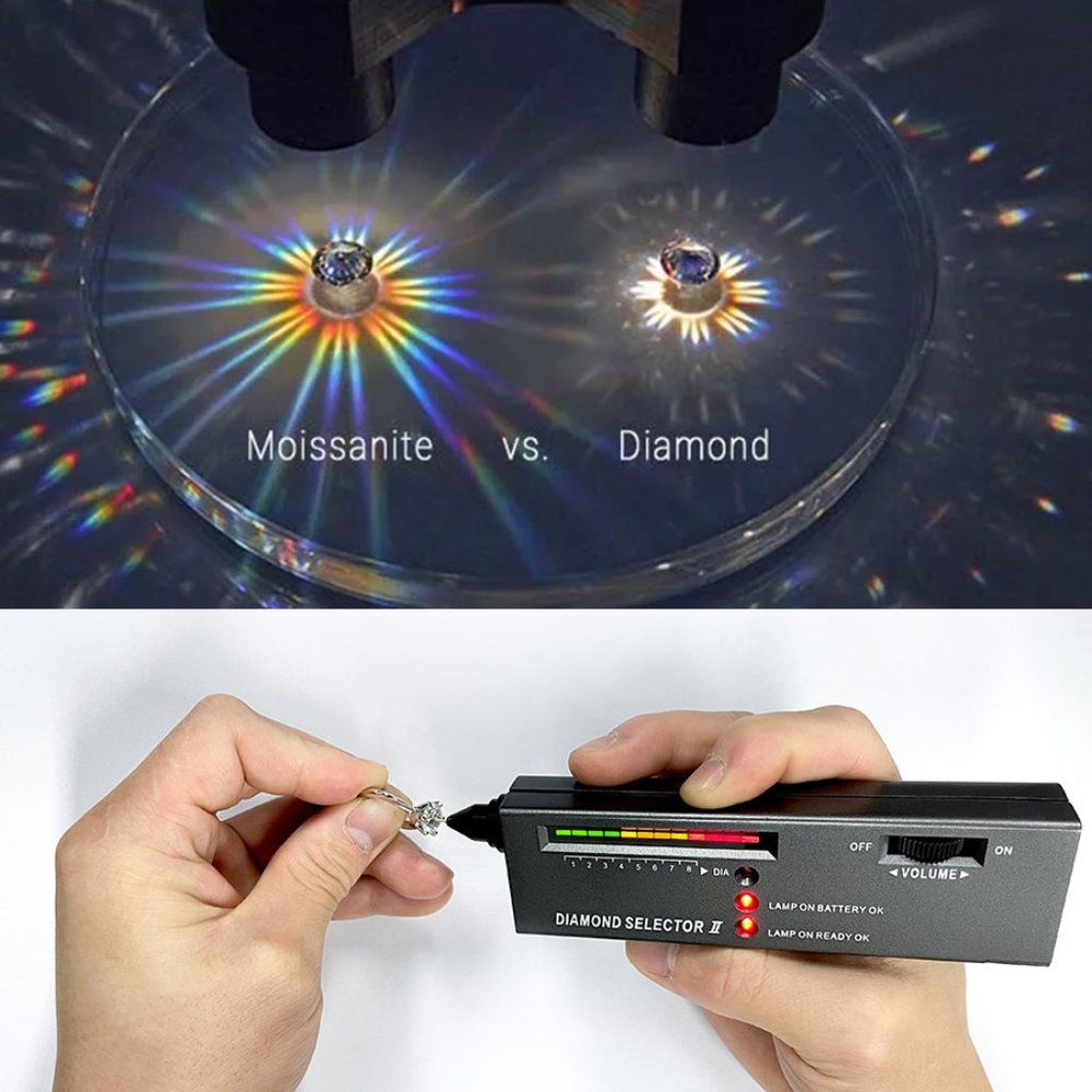 Certified Bridal Ring 4.14-Carat tw VVS1/D Moissanite Diamond in Sterling Silver - Picture 8 of 9